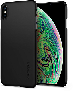Чехол Spigen Thin Fit, black - iPhone XS/X