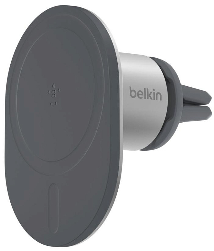 фото Автомобильный держатель Belkin Magnetic Car Vent Mount (WIC003btGR) для iPhone 12 (Silver)