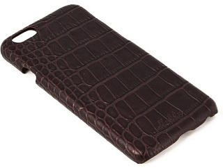 Чехол-накладка Heddy Alcantara Cover для iPhone 7 нат.кожа. Croco brown