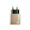Сетевое зарядное устройство LENZZA Piazza Metallic Wall Charger. Два порта USB 5В, 2,1А. Цвет золотой.
Lenzza Piazza Metallic Wall Charger, MFi - Gold