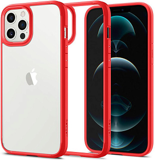 Чехол-накладка Spigen Ultra Hybrid (ACS01620) для iPhone 12 Pro Max (Red)