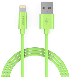 Кабель-переходник для iPod, iPhone, iPad Aukey CB-D20 Lightning to USB-A (Green)