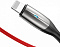 Кабель Baseus Horizontal Data Cable(With An Indicator Lamp)USB For iP 2.4A 1m Red