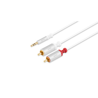Аудио кабель Moshi 3.5 mm to RCA Стерео - 6 футов (1.8м). Цвет : Белый