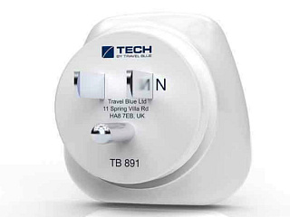 Сетевой адаптер-переходник Travel Blue EU-to-USA (891), цвет белый