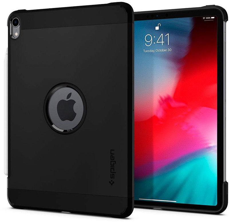 фото Чехол Spigen Tough Armor, black - iPad Pro 11"