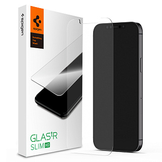 Защитное стекло Spigen Glas.tR SLIM HD (AGL01467) для iPhone 12 Pro Max (Clear)