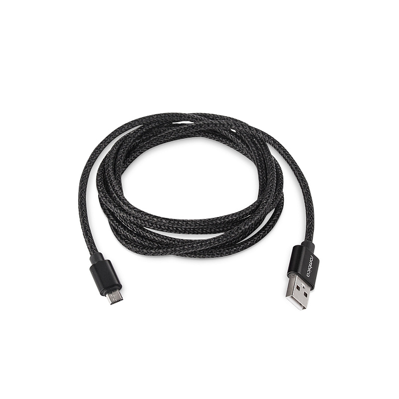 фото Кабель Rombica Digital AB-04B Micro USB to USB cable. Цвет черный.