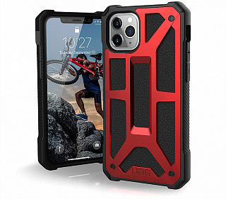 Защитный чехол UAG для iPhone 11 PRO серия Monarch цвет красный/111701119494/32/4