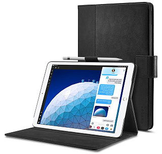 Чехол - книжка Spigen Stand Folio, black - iPad Air/Pro 10.5&quot;