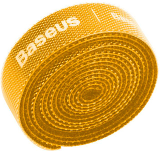 Органайзер проводов Baseus Rainbow Circle Velcro Straps 1m Yellow