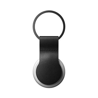 Брелок Nomad Leather Loop для трекера AirTag. Цвет: черный