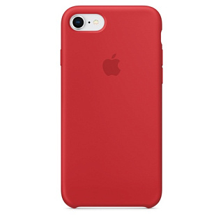 Силиконовый чехол Apple Silicone Case для iPhone 8/7, цвет (PRODUCT RED) красный
