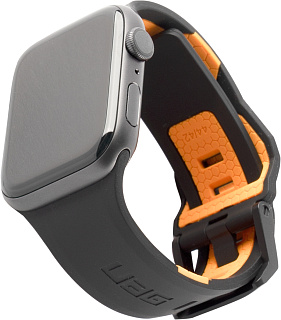 Ремешок UAG Civilian Strap (19148D114097) для Apple Watch 42/44 mm (Black/Orange)