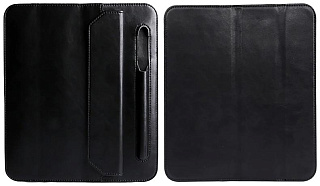 Чехол Jisoncase Mirco fiber leather for iPad Mini 5 (2019)  with pencli slot (black)
