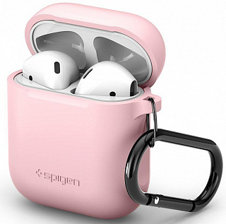 Чехол Spigen AirPods Silicone Case, Pink