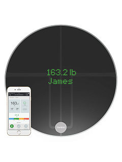 Цифровые весы QardioBase 2 Wireless Smart Scale (B200-IVB), цвет черный