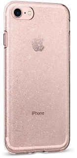 Чехол Spigen Liquid Crystal Glitter (042CS21419) для iPhone 7/8 (Rose Quartz)