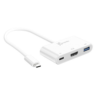 Переходник j5create USB-C на HDMI и USB Type-A 3.0/Power Delivery