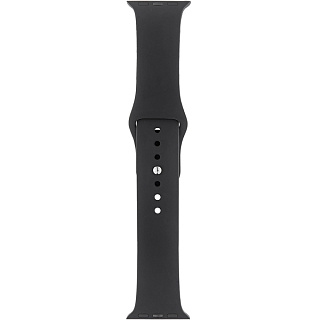 Ремешок SPORT для Apple Watch 38mm&40mm, силикон, чёрный