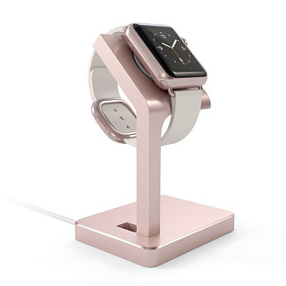 Подставка док-станция Satechi Smart Charging Stand. Совместима с Apple Watch 1/2/3, FitBit Blaze и почти любым смартфоном. Цвет розовое золото.
Satechi Smart Charging Stand for Apple Smartphone