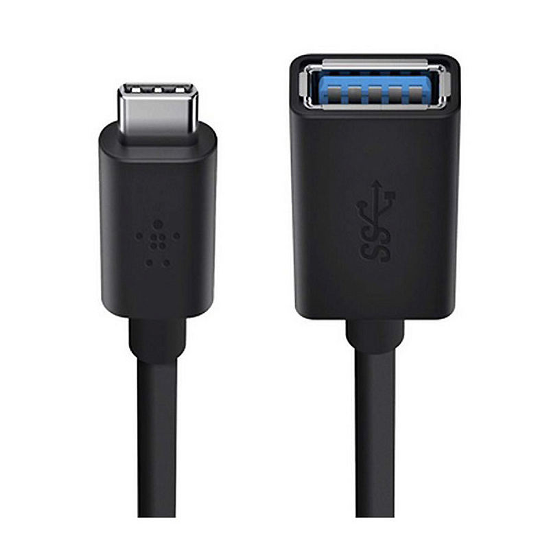 фото Кабель-переходник Belkin USB-C to USB-A Adapter F2CU036btBLK (Black)