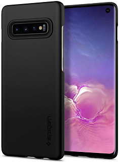 Чехол Spigen Thin Fit, black - Galaxy S10