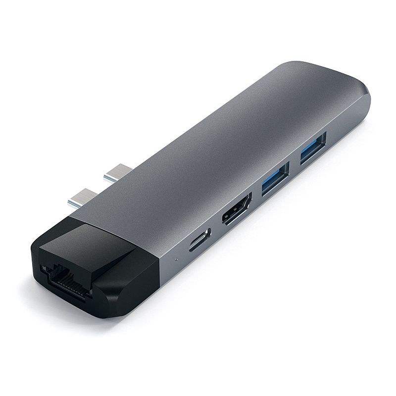 фото Хаб Satechi Aluminium Type-C Pro Hub Adapter with Ethernet (Space Grey)