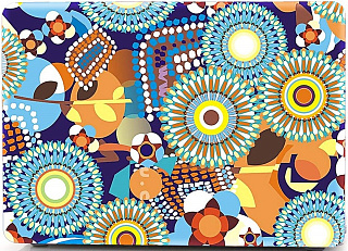 Чехол накладка пластиковая i-Blason для Macbook Pro15 A1707 colorful flower