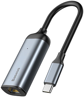 Переходник Baseus Enjoy series Type-C to RJ45 interface HUB adapter Grey