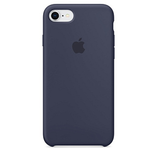Силиконовый чехол Apple Silicone Case для iPhone 8/7, цвет (Black) чёрный