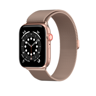 Ремешок SwitchEasy Mesh для Apple Watch 38/40mm. Материал: нержавеющая сталь. Цвет: розовое золото