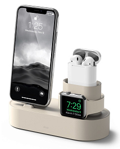 Док-станция Elago Charging Hub 3 in 1 (EST-TRIO-CWH) для устройств Apple (Classic White)
