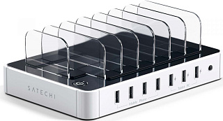 Зарядная док-станция Satechi 7-Port USB Charging Station Dock для мобильных устройств. Разъемы: USB 5В/2,4А - 3 шт., USB 5В/1А - 4 шт. Цвет белый.
Satechi 7-Port USB Charging Station Dock