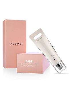 OLZORI. Массажер для области вокруг глаз и губ E-Molli, цвет белый