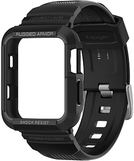 Чехол Spigen Rugged Armor Pro, black -Apple Watch 4 44mm