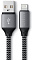 Кабель Satechi с Type-A на Lightning. Длина 25 см. Цвет: серый космос