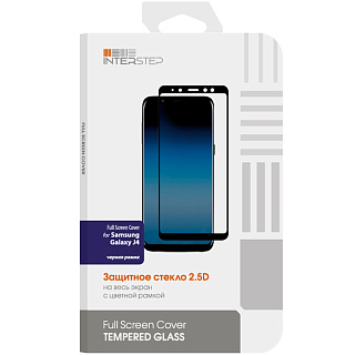 Защитное Стекло Full Screen Cover Для Samsung J4, С Черной Рамкой