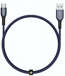Кабель AUKEY KEVLAR CABLE USB-A TO USB-C Cable,L=1.2M*1,Blue