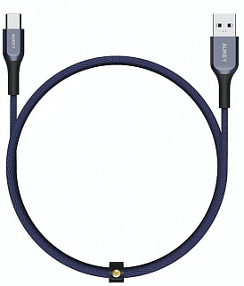 Кабель AUKEY KEVLAR CABLE USB-A TO USB-C Cable,L=1.2M*1,Blue