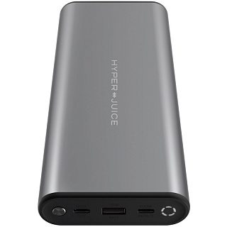 Портативный аккумулятор HyperJuice 130W USB-C Battery. Емкость 27000 мАч.  Цвет серебристый