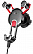 Автомобильный держатель Baseus YY vehicle-mounted phone charging with USB cable(IP Version) red