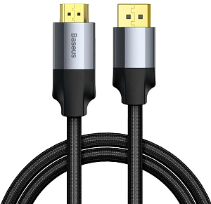 Кабель Baseus Enjoyment Series (CAKSX-H0G) DisplayPort/HDMI 1m (Dark Grey)