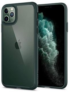 Чехол Spigen Ultra Hybrid (ACS00417) для iPhone 11 Pro (Midnight Green)