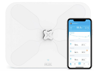 Умные диагностические весы с Wi-Fi Picooc S3 Lite White (6924917717049)