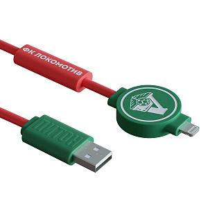 Кабель Lightning Электрический Питон ФК Локомотив 1 метр