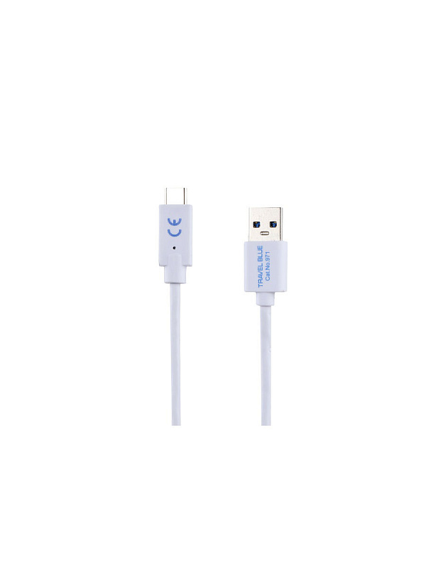 фото Кабель для зарядки смартфона Travel Blue USB Type-C Cable (971), цвет белый