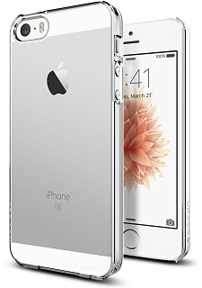 Чехол Spigen для iPhone 5/5s/SE Thin Fit 041CS20246. Crystal Clear