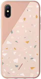 Чехол Native Union Clic Terrazzo (CTERA-ROSE-NP18L) для iPhone Xs Max (Pink)