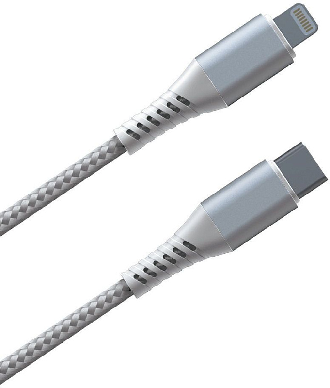 фото Кабель для быстрой зарядки APPLE PowerDelivery TypeC-Lightning(MFI), 1,5m нейлон, металлические коннекторы